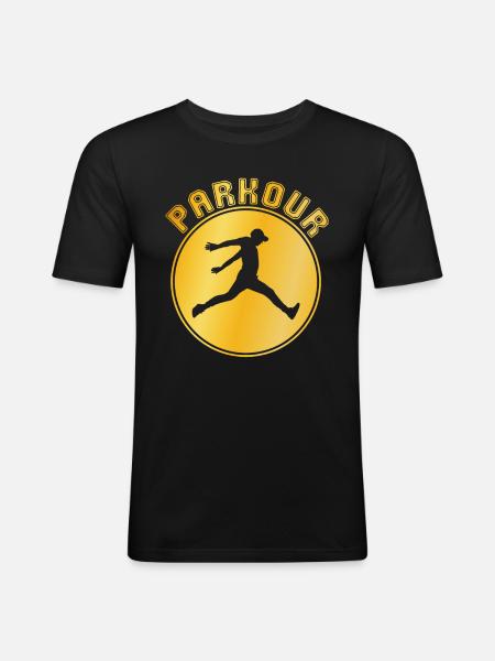 Parkour - Men's Slim Fit T-Shirt - black