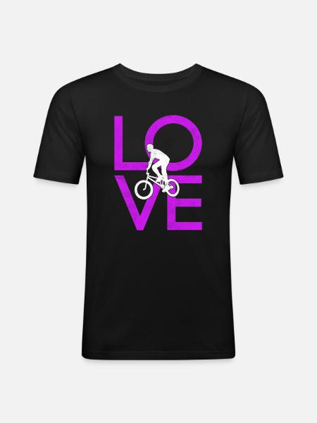 Le BMX - T-shirt près du corps Homme - noir