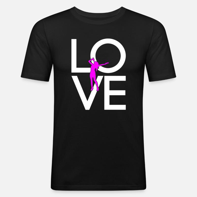Singen - Männer Slim Fit T-Shirt - Schwarz