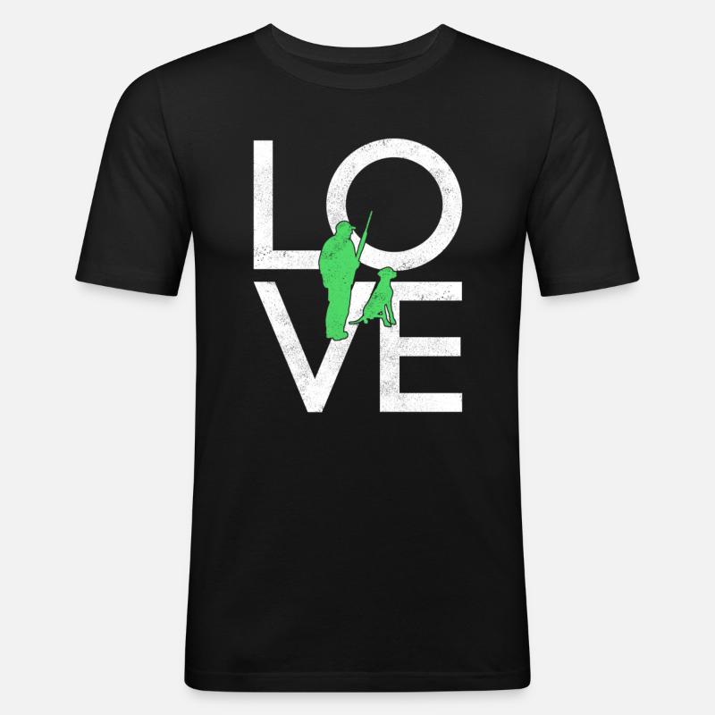 Jagen - Männer Slim Fit T-Shirt - Schwarz