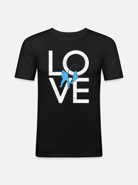 Angling - Men's Slim Fit T-Shirt - black