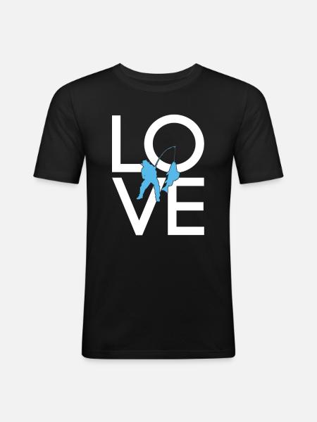 Angling - Men's Slim Fit T-Shirt - black