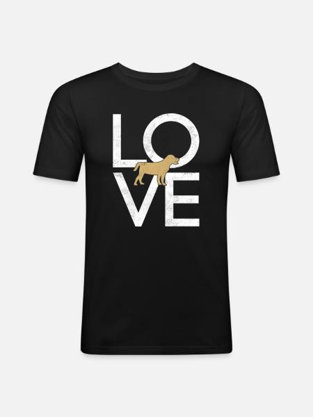Dog - Men's Slim Fit T-Shirt - black