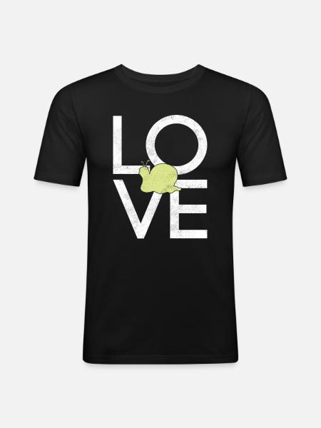 Snail - Men's Slim Fit T-Shirt - black