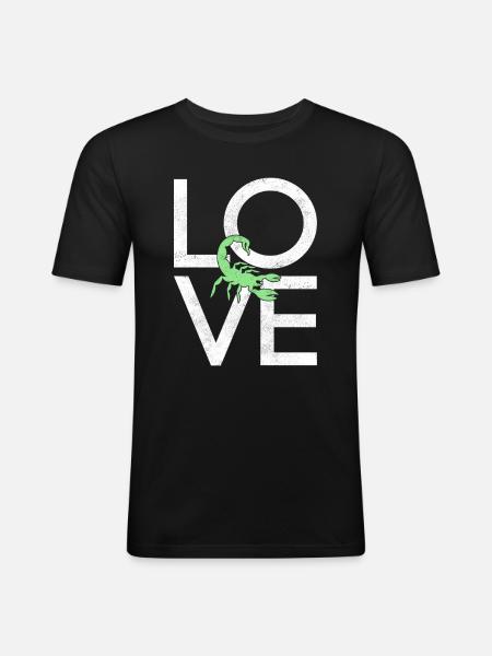 Scorpion - T-shirt près du corps Homme - noir