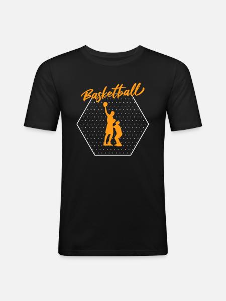 Basketball - Men's Slim Fit T-Shirt - black