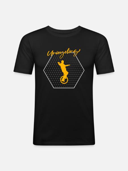 Unicycle - Men's Slim Fit T-Shirt - black