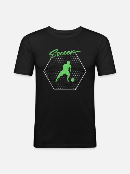 Soccer soccer - Men's Slim Fit T-Shirt - black