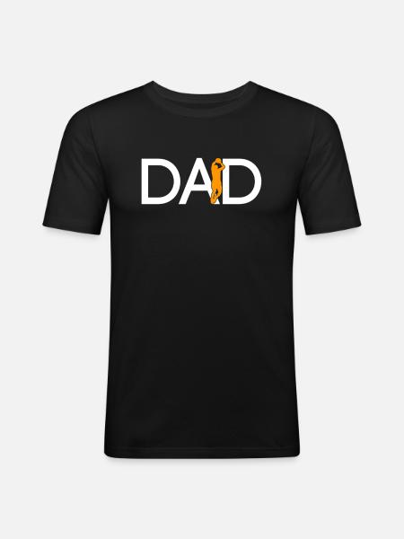 Basketball Dad - Men's Slim Fit T-Shirt - black