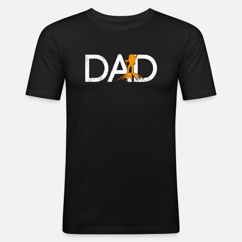 Hiking Daddy - Men's Slim Fit T-Shirt - black