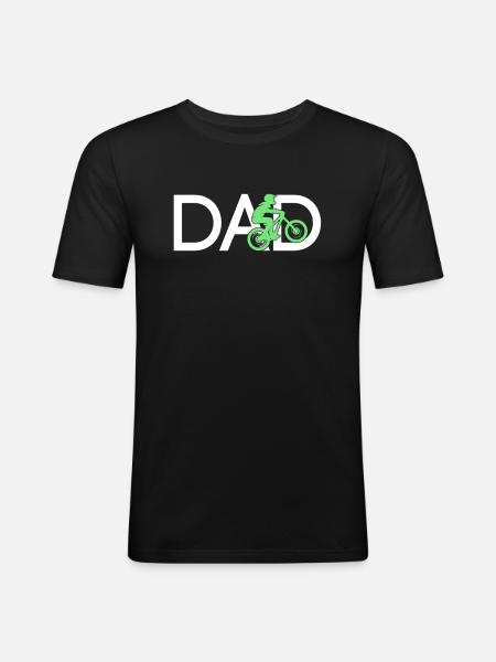 Mountain Bike Dad - Men's Slim Fit T-Shirt - black