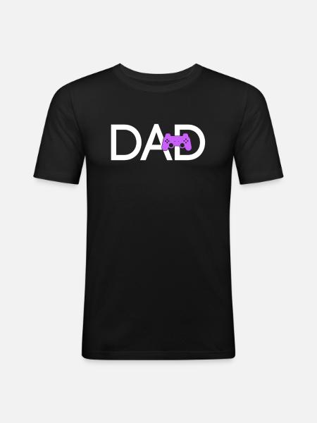 Gaming Dad - Men's Slim Fit T-Shirt - black