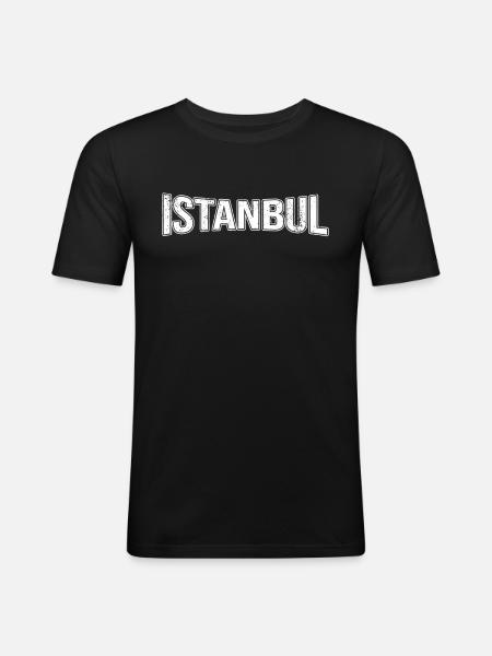Istanbul - Men's Slim Fit T-Shirt - black