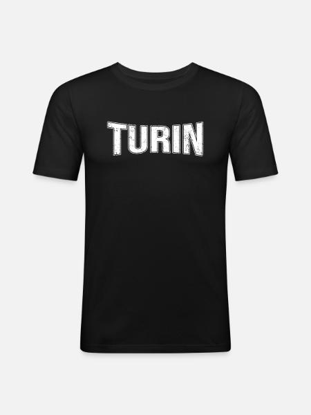 Turin - Men's Slim Fit T-Shirt - black