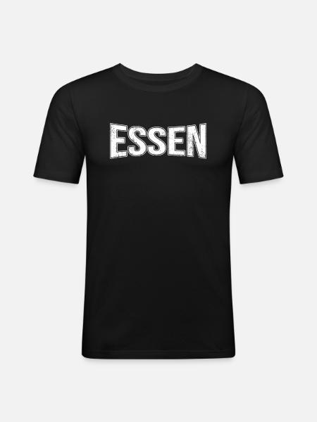 Eat - Men's Slim Fit T-Shirt - black