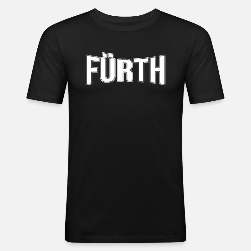 Fürth - Männer Slim Fit T-Shirt - Schwarz
