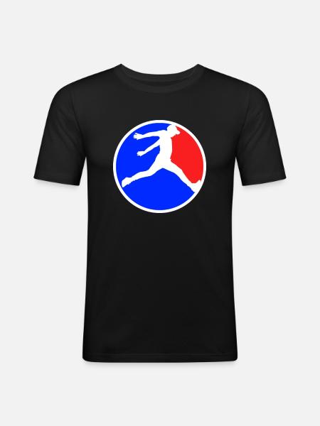Parkour Logo - Men's Slim Fit T-Shirt - black