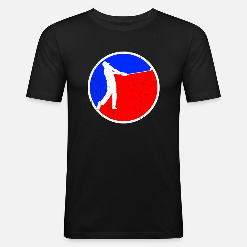 Golf Logo - Männer Slim Fit T-Shirt - Schwarz