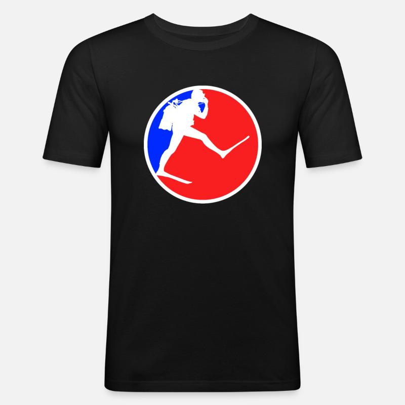 Logo de plongée - T-shirt près du corps Homme - noir
