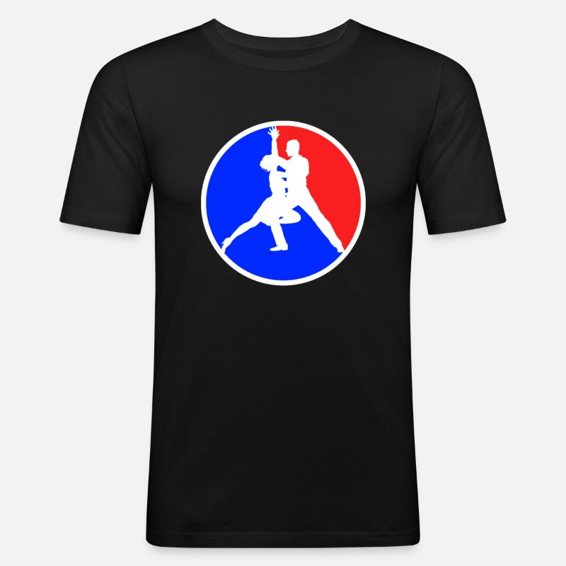 Dancing Logo - Men's Slim Fit T-Shirt - black