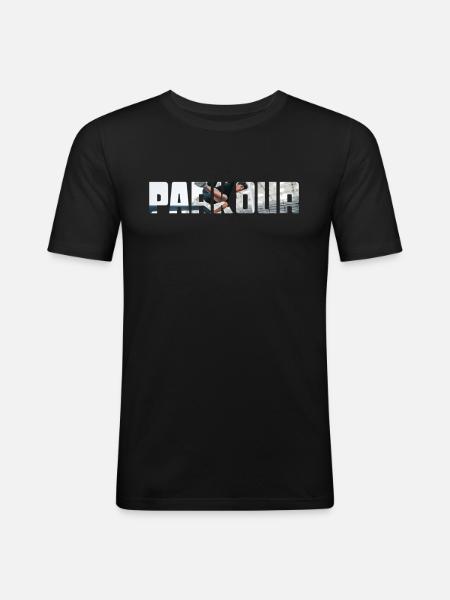 parkour - Men's Slim Fit T-Shirt - black