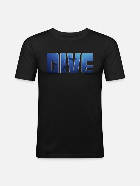 dive - Men's Slim Fit T-Shirt - black