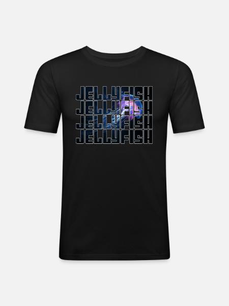 Méduse - T-shirt près du corps Homme - noir