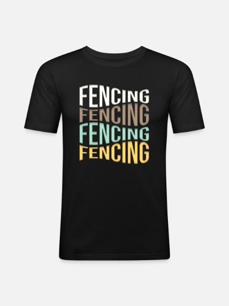 Fencing - Men's Slim Fit T-Shirt - black
