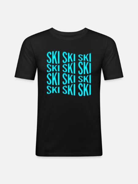 ski - Men's Slim Fit T-Shirt - black