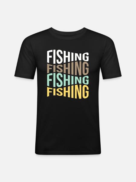 Angling - Men's Slim Fit T-Shirt - black