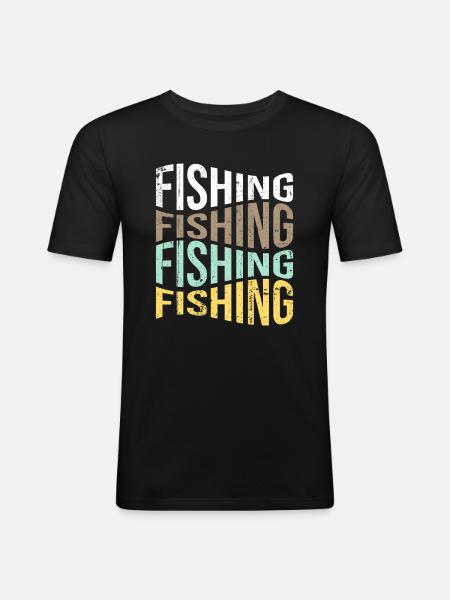 Angling - Men's Slim Fit T-Shirt - black