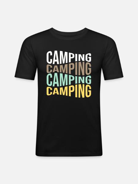 camp - Men's Slim Fit T-Shirt - black