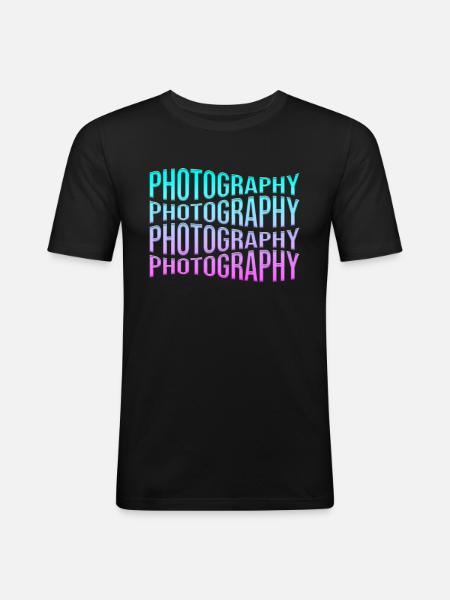 Photography - Men's Slim Fit T-Shirt - black