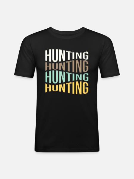 Hunt - Men's Slim Fit T-Shirt - black