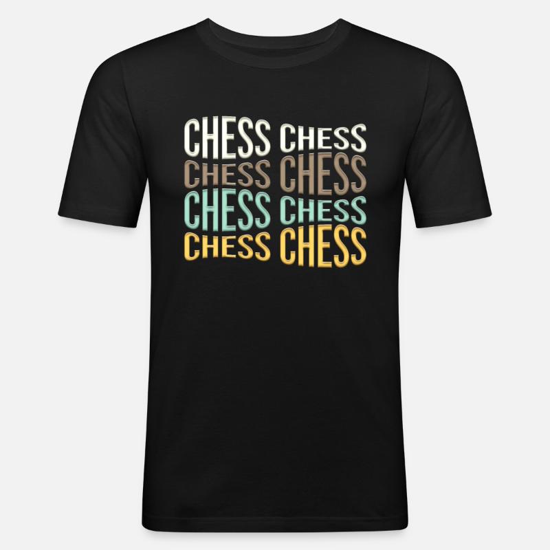 Chess - Men's Slim Fit T-Shirt - black