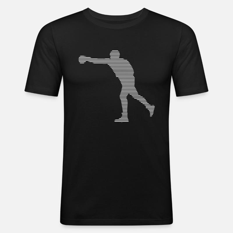 Boxen - Männer Slim Fit T-Shirt - Schwarz