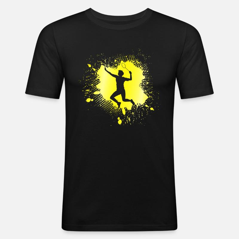 Badminton - T-shirt près du corps Homme - noir