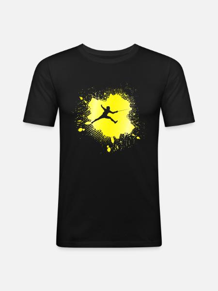 Fencing - Men's Slim Fit T-Shirt - black