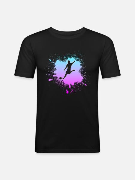 Soccer - Men's Slim Fit T-Shirt - black