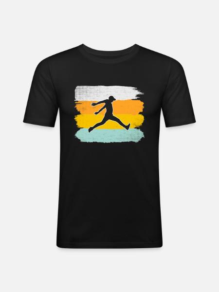 Parkour Retro - Men's Slim Fit T-Shirt - black