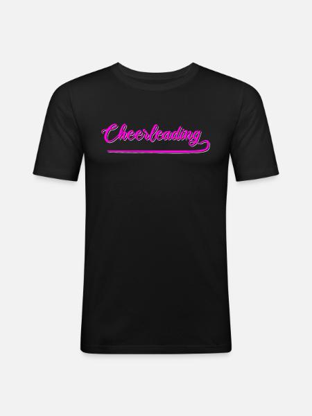 Cheerleading - T-shirt près du corps Homme - noir