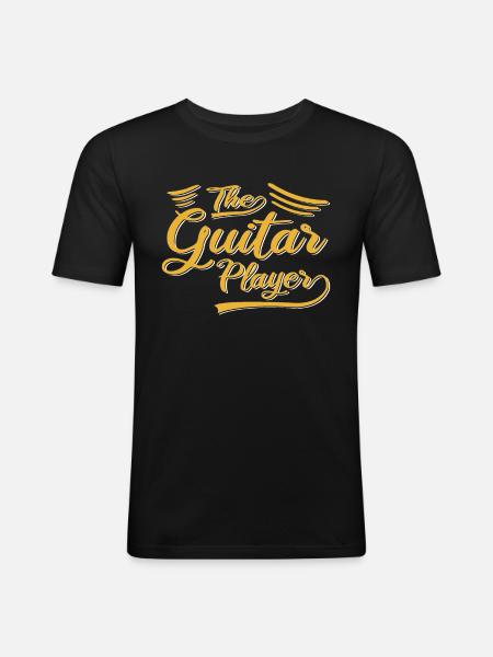 The guitarist - Men's Slim Fit T-Shirt - black