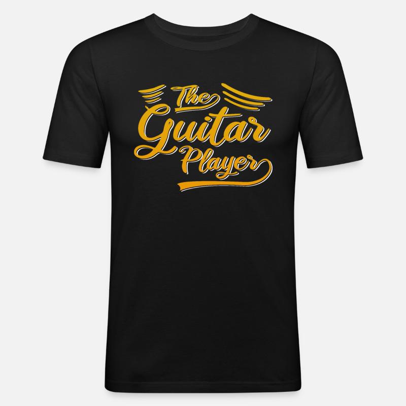 Le guitariste - T-shirt près du corps Homme - noir