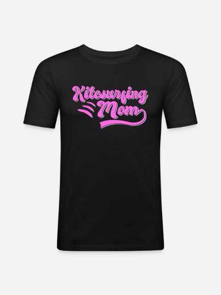 Kite Surfing Mama Gift - Men's Slim Fit T-Shirt - black