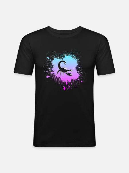 Scorpion - T-shirt près du corps Homme - noir
