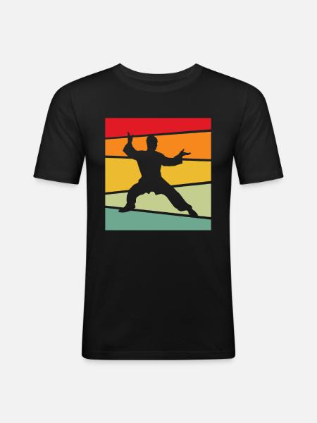 Martial Arts Retro - Men's Slim Fit T-Shirt - black