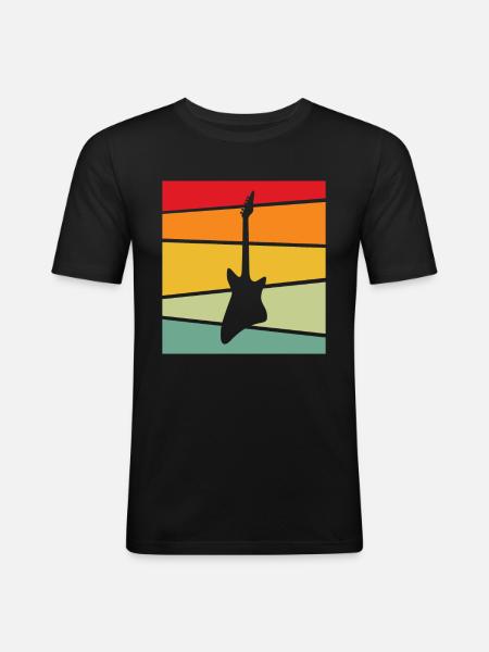 Rock Retro - Men's Slim Fit T-Shirt - black