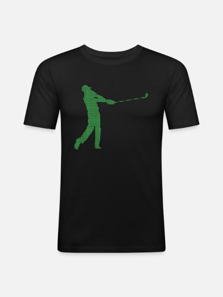 golfe - T-shirt près du corps Homme - noir