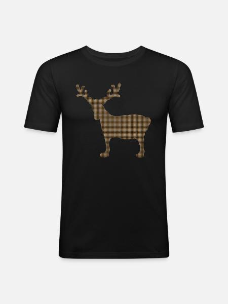 Elk - Men's Slim Fit T-Shirt - black