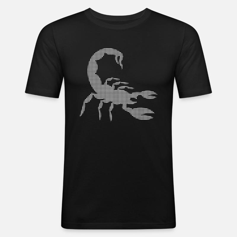 Skorpion - Männer Slim Fit T-Shirt - Schwarz